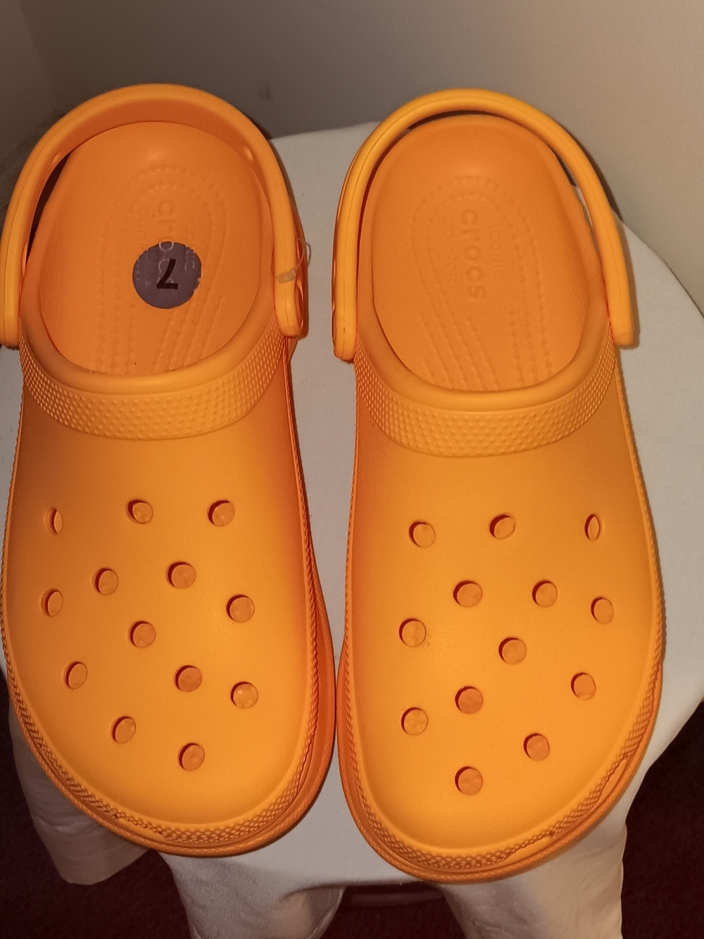CROCS Ladies Classic Clog in Bright Orange